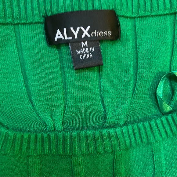 Alyx green short sleeve knit dress M - Picture 5 of 7